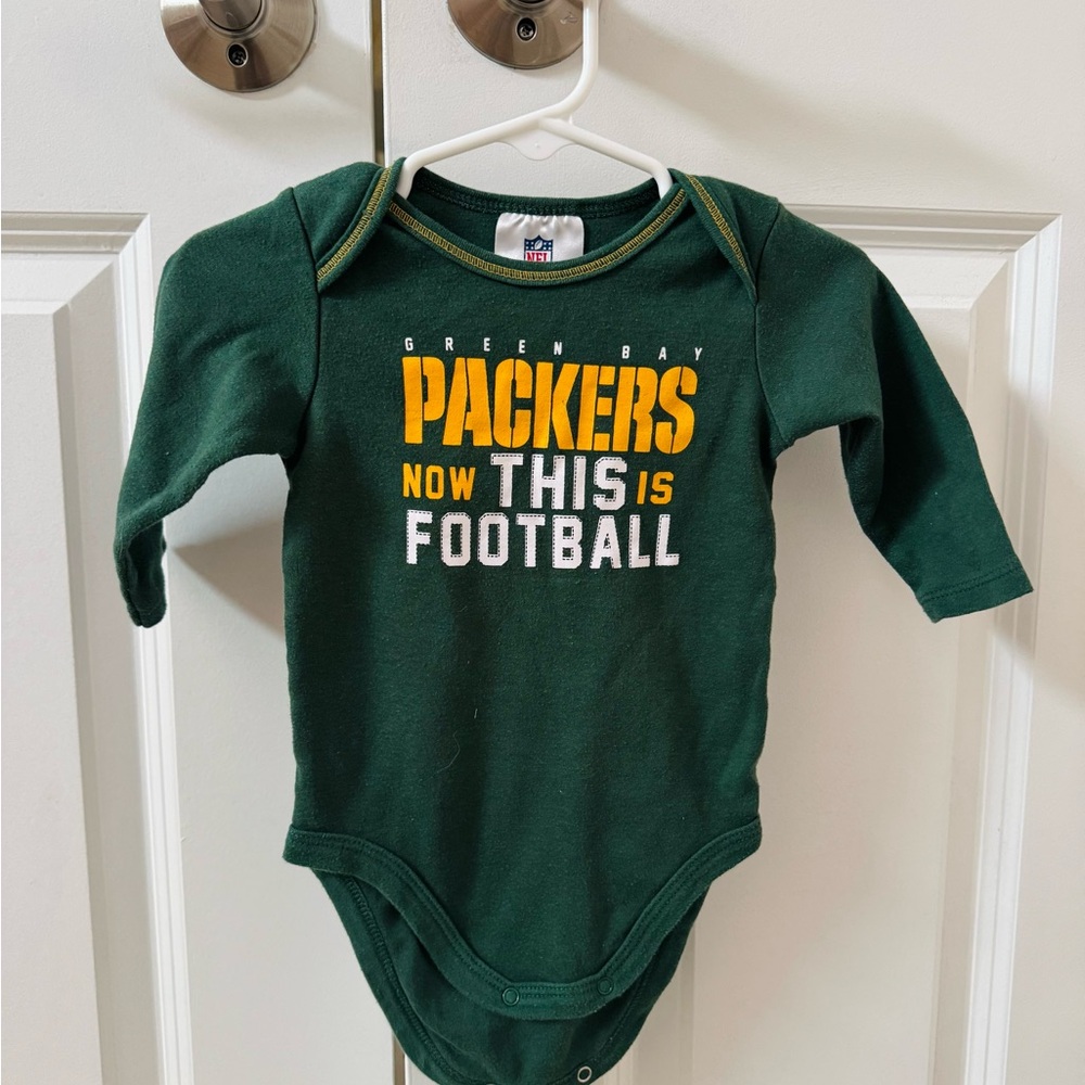 Green Bay Packers Baby Onesie - Green and Yellow